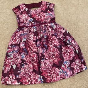 💜Gymboree purple flower party dress size 5/6 T💜